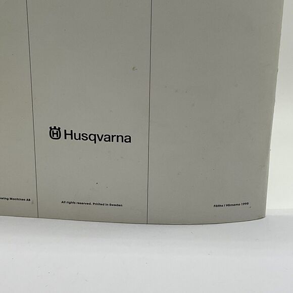 Husqvarna Viking 1250 Sewing Embroidery Machine 1+ Operating Manual •1995 User's - Picture 5 of 8